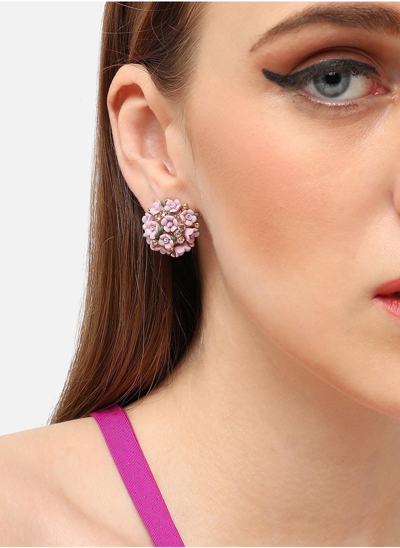 SOHI Ethnic Stud Earrings  - Image 1
