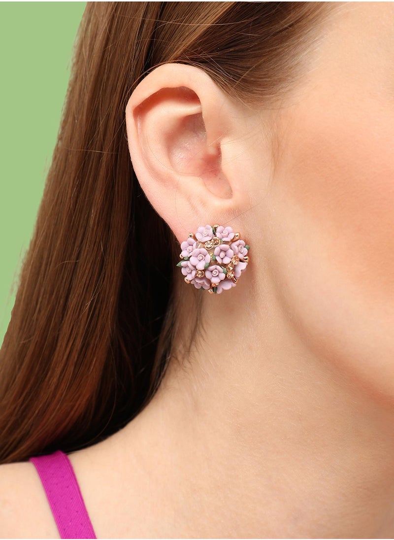 SOHI Ethnic Stud Earrings  - Image 4