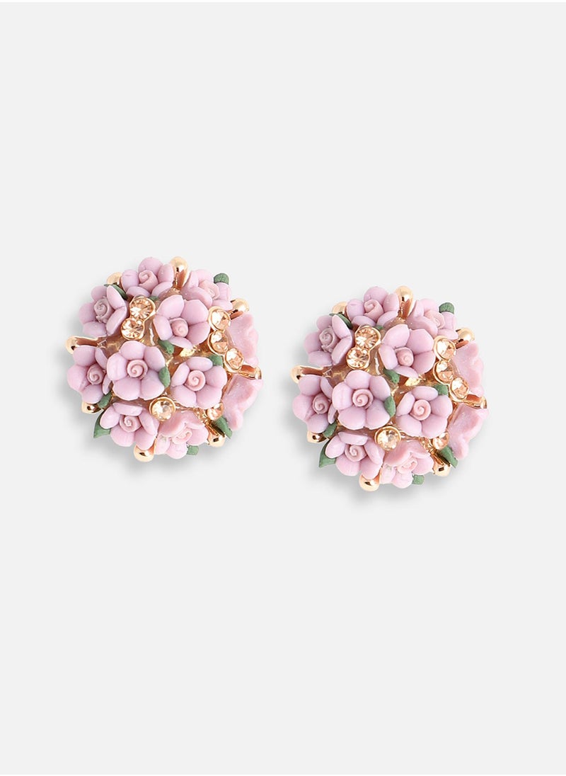 SOHI Ethnic Stud Earrings  - Image 2