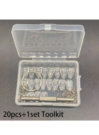 20 Pcs Glasses Nose Pads Accessories Silicone Nose Bridge Pads, Non-slip Drop Trace Nose Pads For Eye Frame, Fixing Screws and The Screwdriver - pzsku/ZB8CF4C8E647707640AA4Z/45/1746233376/461557b7-5d67-46a1-aa86-d7f69ce38d00