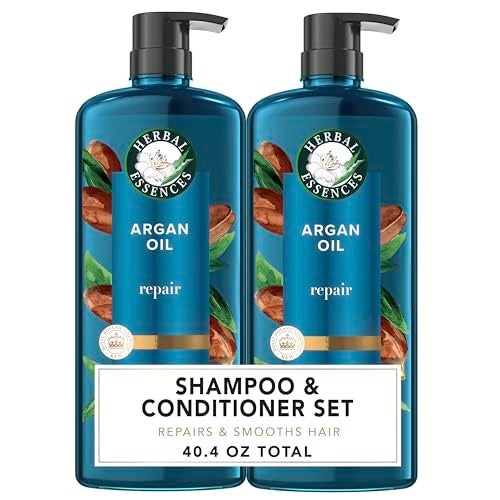 Herbal Essences Herbal Essences Argan Oil Repair Shampoo & Conditioner Set, Moisturizes & Smoothes, Paraben-Free, Color-Safe, pH-Balanced, Citrus Scent, 20.2 Fl Oz, 2-Pack
