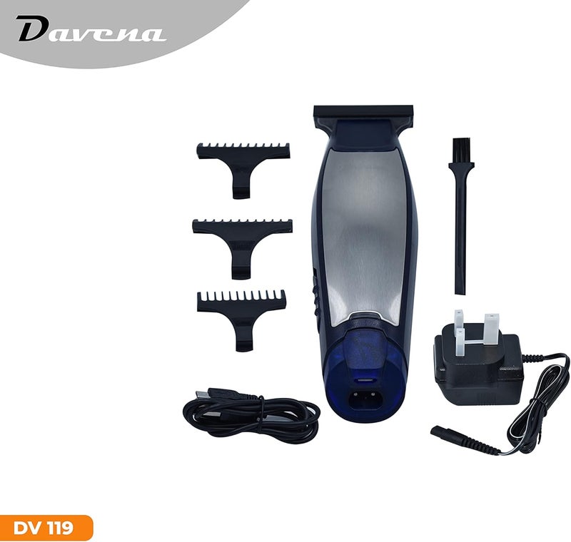 Davena DV-119 4 In 1 Hair Clipper and Trimmer, Silver - Image 2