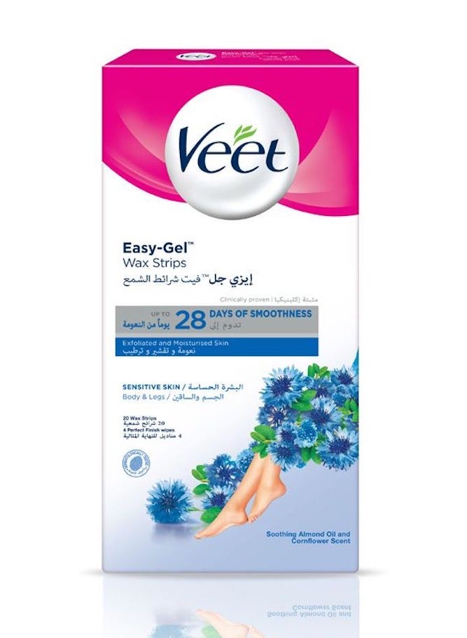 شرائح فيت الشمعية لازالة الشعر للبشرة الحساسة ، 20 شريحة - Image 2