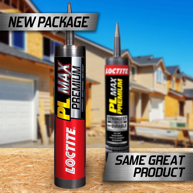 Loctite لاصق لوكتايت PL بريميوم ماكس للبناء، لاصق متعدد الاستخدامات للبناء للخشب، الخرسانة، الحجر والمزيد - 9 أونصة سائلة، عبوة من 1 - Image 5