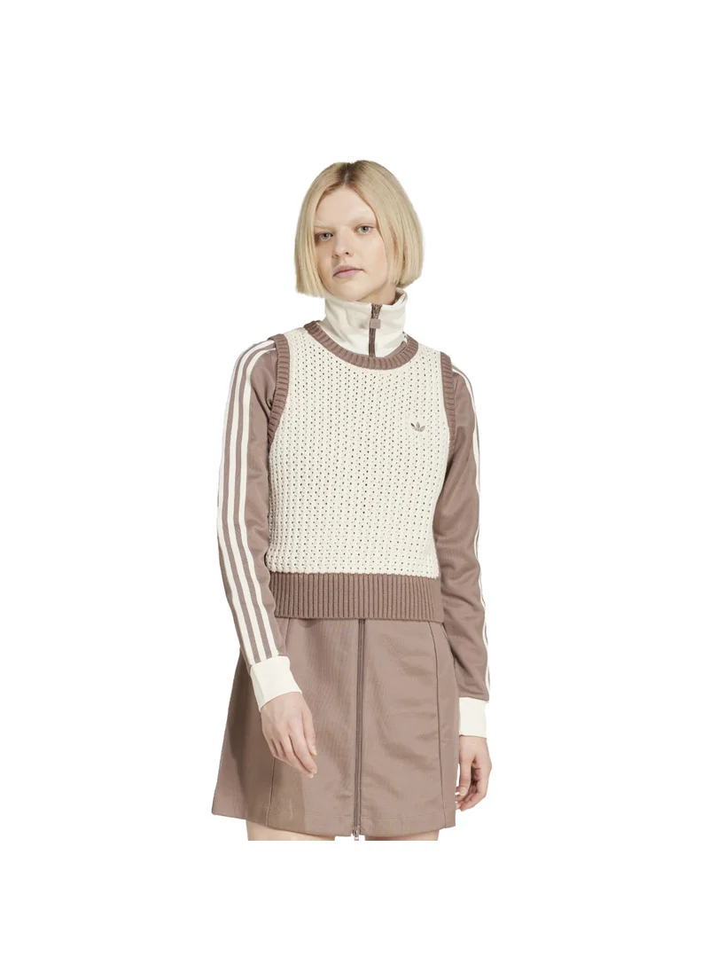 اديداس adidas KNITTED VEST White Originals Women JACKETS