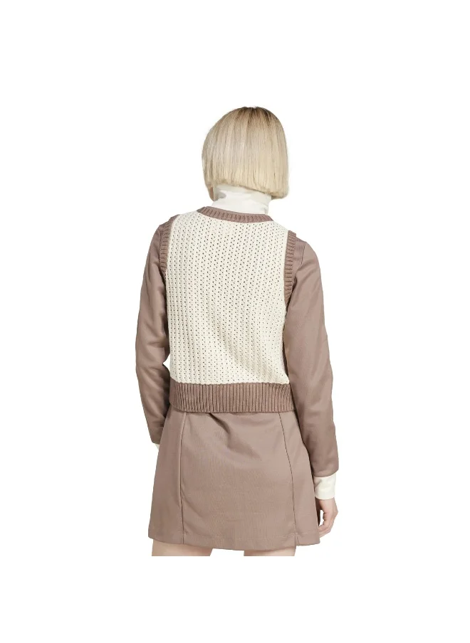 adidas Originals adidas KNITTED VEST White Originals Women JACKETS