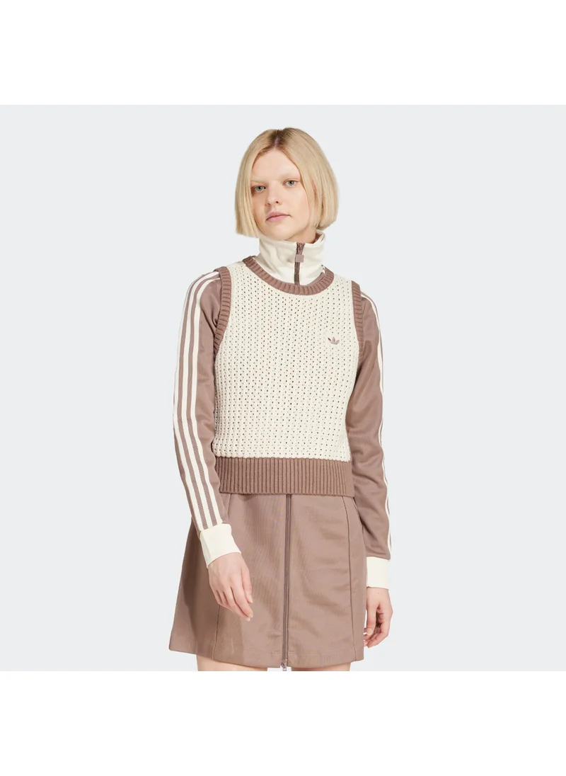 Adidas adidas KNITTED VEST White Originals Women JACKETS