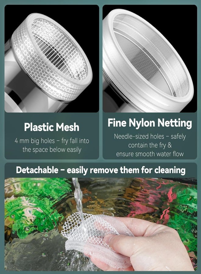 باوفلي صندوق تربية ذبابة الماء لحوض السمك، صندوق تربية أسماك الزينة، صندوق تربية أسماك الجوبي العائم، فاصل صغار الأسماك لحوض السمك، صندوق عزل فقاسة بلاستيكي للروبيان، سمكة بيتا، سمكة المهرج، متوسط الحجم - Image 3