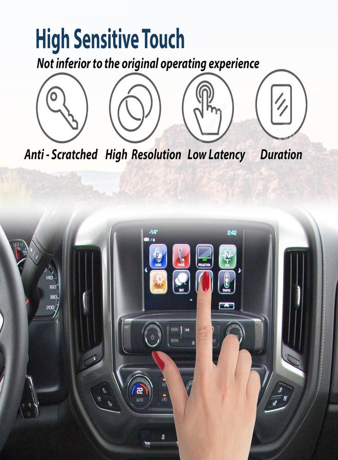 YYinno 8” LCD Monitor Touch Screen Glass Digitizer Navigation Radio Replacement DJ080PA-01A Fit for 2015 2016 2017 2018 Chevy Silverado Suburban Tahoe/G-M-C Yukon Sierra - Image 4