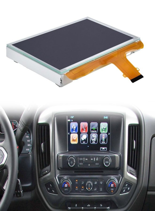 YYinno 8” LCD Monitor Touch Screen Glass Digitizer Navigation Radio Replacement DJ080PA-01A Fit for 2015 2016 2017 2018 Chevy Silverado Suburban Tahoe/G-M-C Yukon Sierra - Image 1