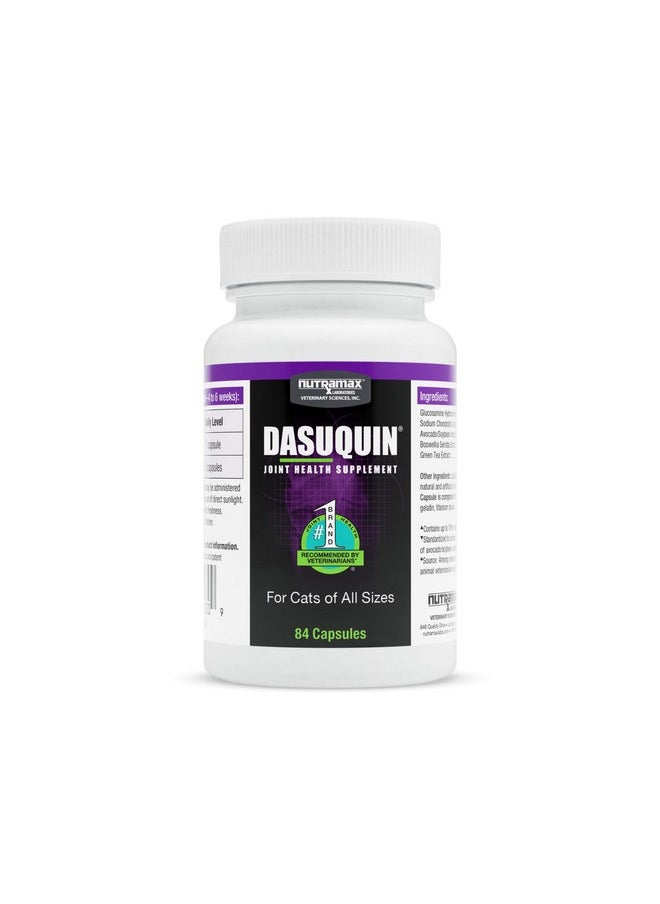 Nutramax Laboratories Nutramax Laboratories Dasuquin Joint Health Supplement for Cats - With Glucosamine, Chondroitin, ASU, Boswellia Serrata Extract, and Green Tea Extract, 84 Capsules  - Image 1
