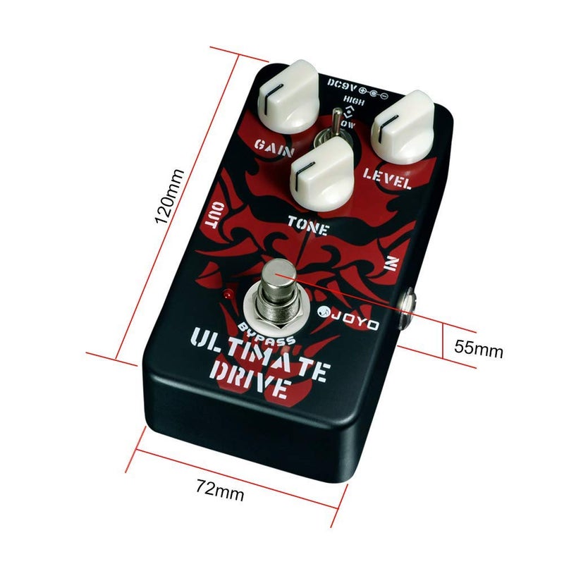 JOYO JF-02 Ultimate Overdrive Pedal, Featuring True Bypass Wiring, Tone Switch and Quality Components - Image 4