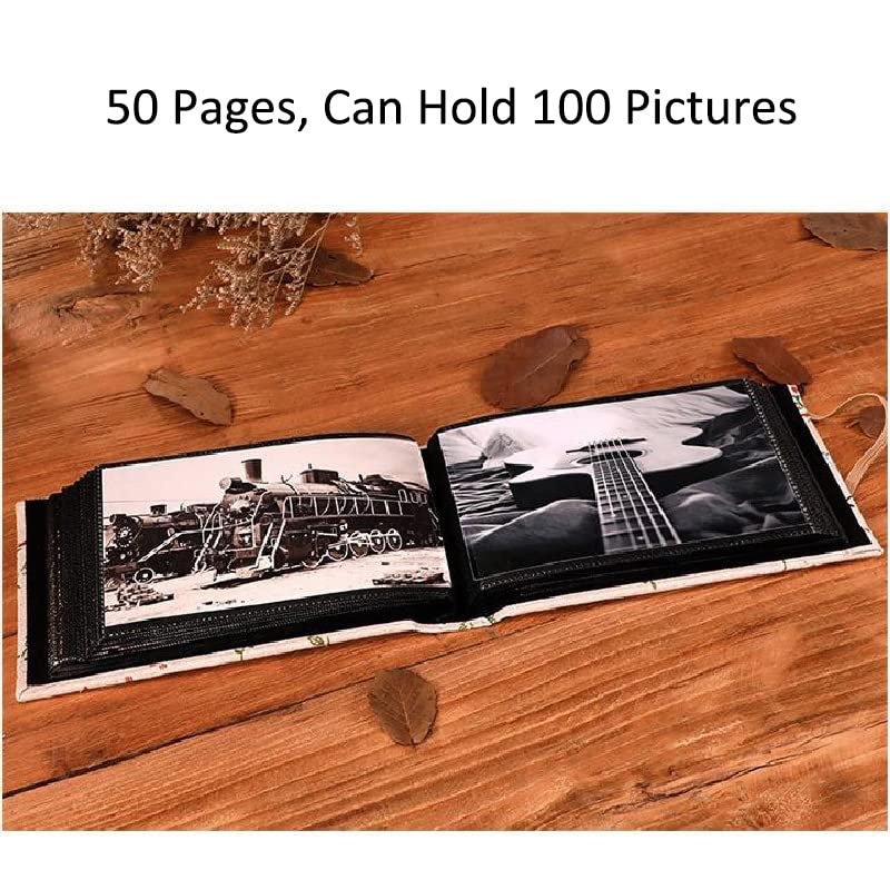 AZOFIA Photo Album 4x6, Soft Fabric Cover Pictures Photo Albums Memory Book for Family Baby Wedding Anniversary Birthday (Multicolor, 100 Pockets) - Image 5