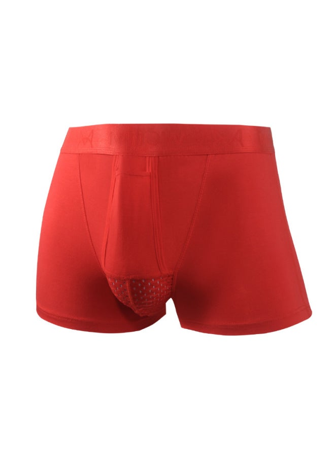 Men's Underwear Bullet-type Separation Boxers Head Ice Silk Bladder Boxers Outlet