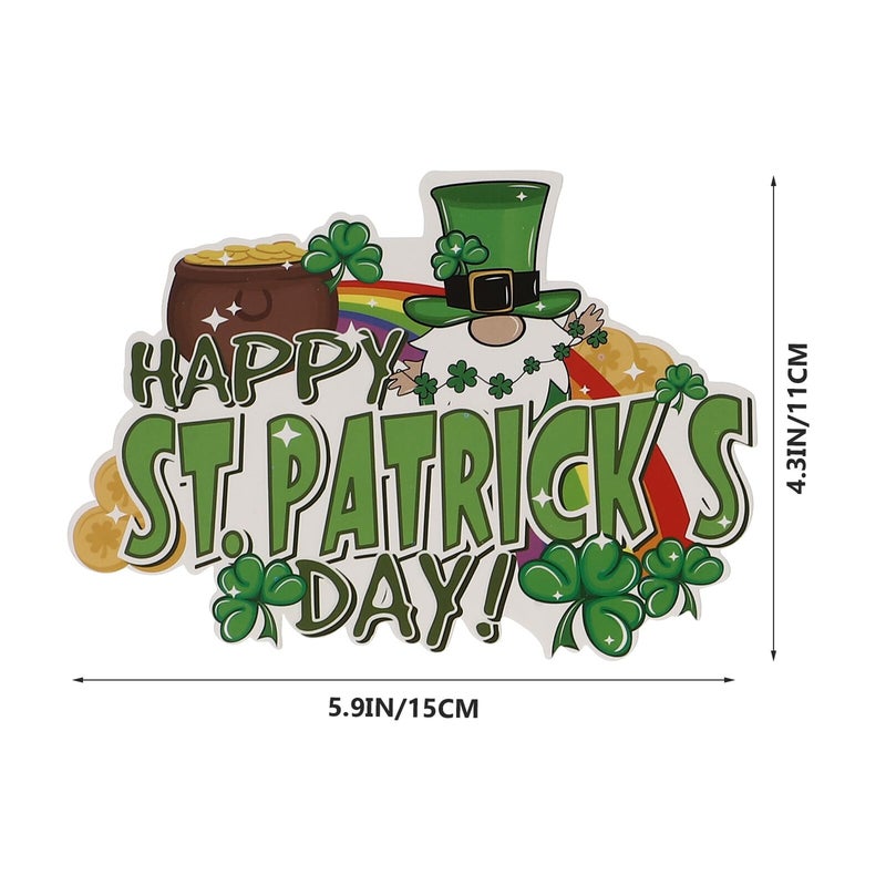 Shamrock Cake Toppers 32pcs Green Clover Cupcake Picks St Patricks Day Decorations - Image 3