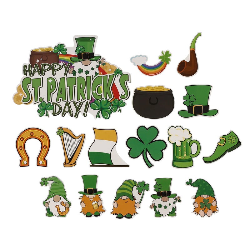 Shamrock Cake Toppers 32pcs Green Clover Cupcake Picks St Patricks Day Decorations - Image 2