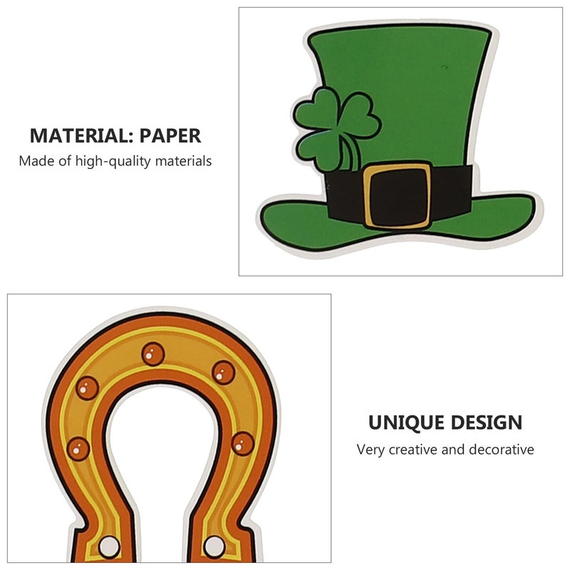 Shamrock Cake Toppers 32pcs Green Clover Cupcake Picks St Patricks Day Decorations - Image 4