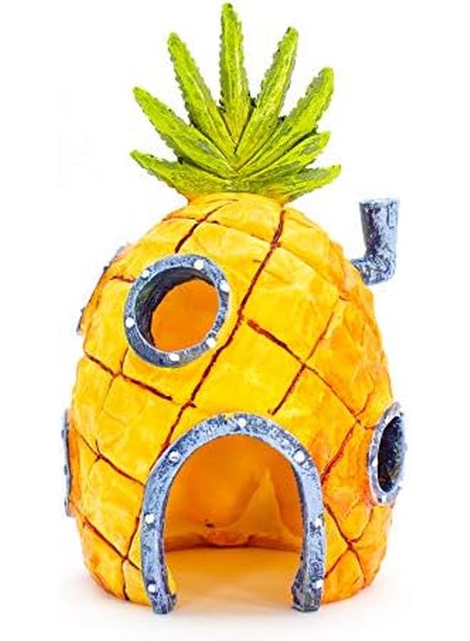 بين بلاكس ديكورات خزان الأسماك المربعة المرخصة رسميًا على شكل أناناس سكويدوارد هوم وتماثيل الراتنج من السلطعون القشري لحوض السمك وديكور تررم - Image 3