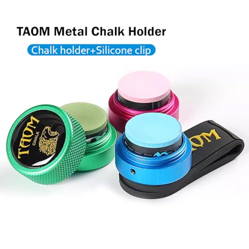 YEUEK TAOM Pool Chalk Holder Round Shaped Practical Tool Billiards Accessories Magnetic Mini Chalk Tip Case Container Round Box Billiards - Image 3