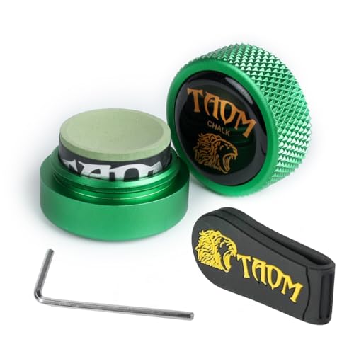YEUEK TAOM Pool Chalk Holder Round Shaped Practical Tool Billiards Accessories Magnetic Mini Chalk Tip Case Container Round Box Billiards - Image 1