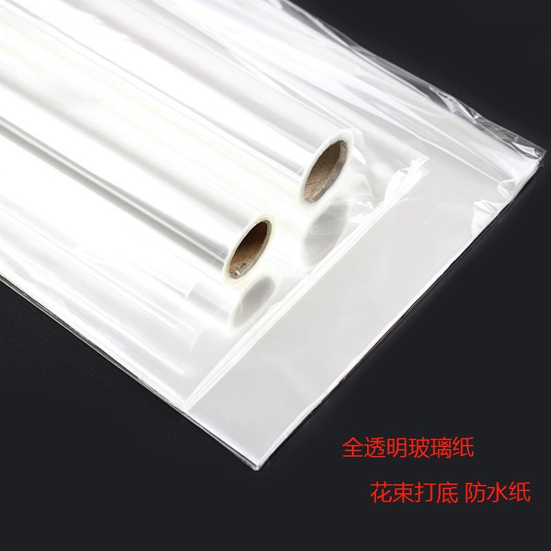 Factory Processing Transparent Bright Plastic Film Multi-Color Water-Retaining Waterproof Flower Bouquet Packaging Cellophane - Image 3