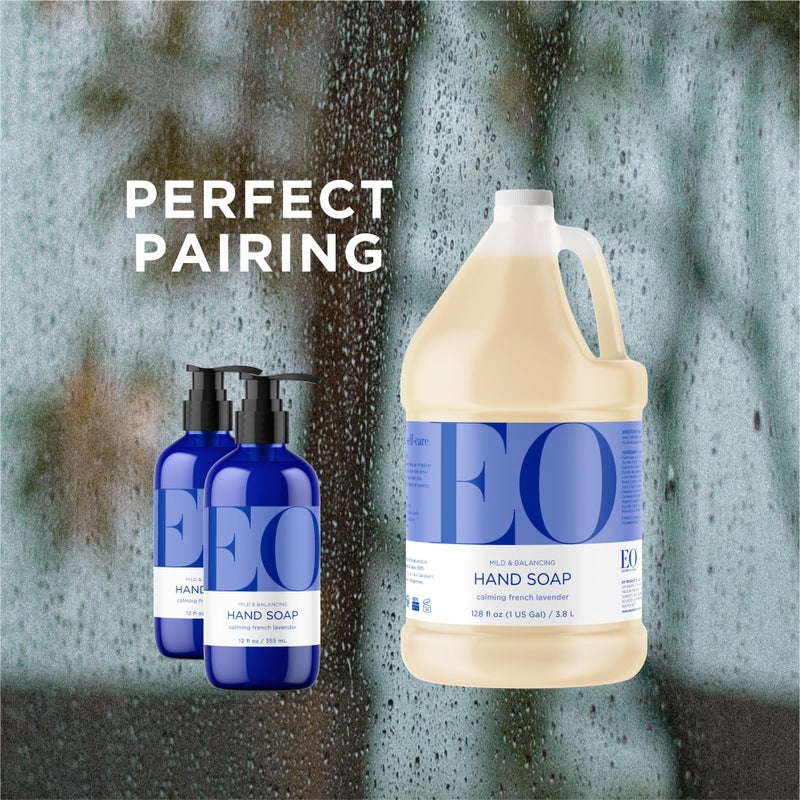 EO Liquid Hand Soap Refill, 32 Ounce (Pack of 2), French Lavender, Organic Plant-Based Gentle Cleanser with Pure Essential Oils - Image 5