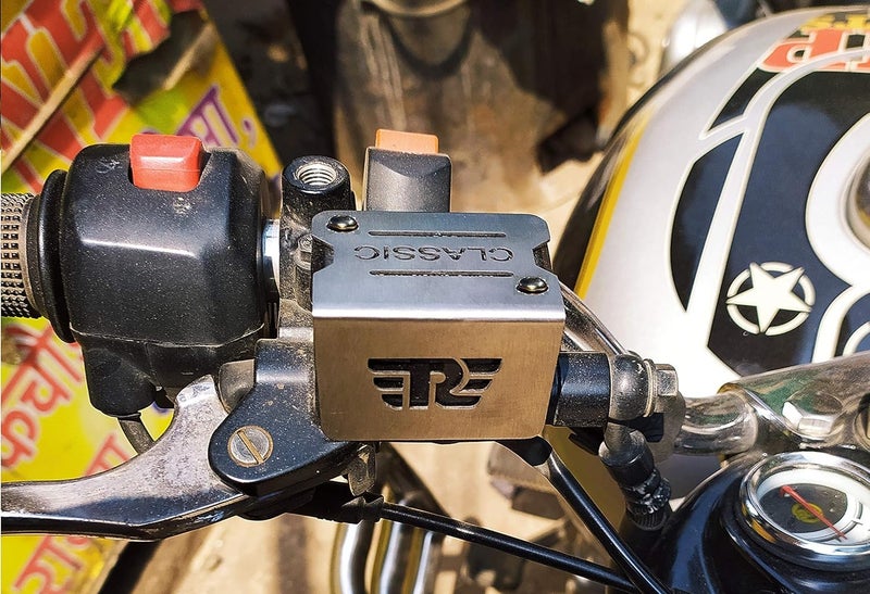 NitroRider Front Master Cylinder Cap Compatible with RE Classic Stainless Steel - Image 3