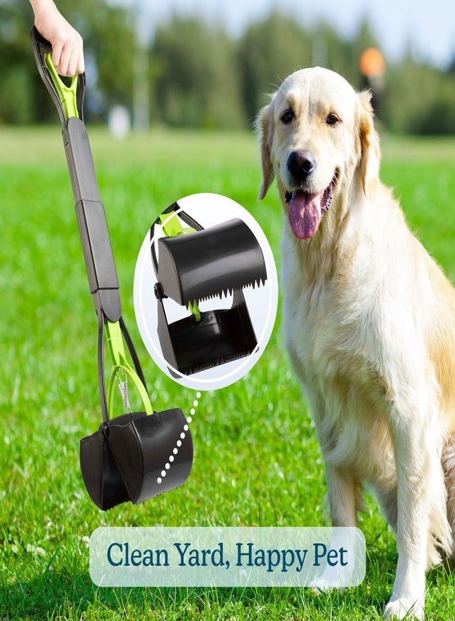 PETMAKER Pooper Scooper - Foldable Cat and Dog Poop Scoop with Ergonomic Handle - Enables One-Handed Use on Concrete, Grass, and Gravel by PETMAKER (Green) - Image 3