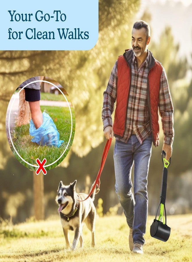 PETMAKER Pooper Scooper - Foldable Cat and Dog Poop Scoop with Ergonomic Handle - Enables One-Handed Use on Concrete, Grass, and Gravel by PETMAKER (Green) - Image 2