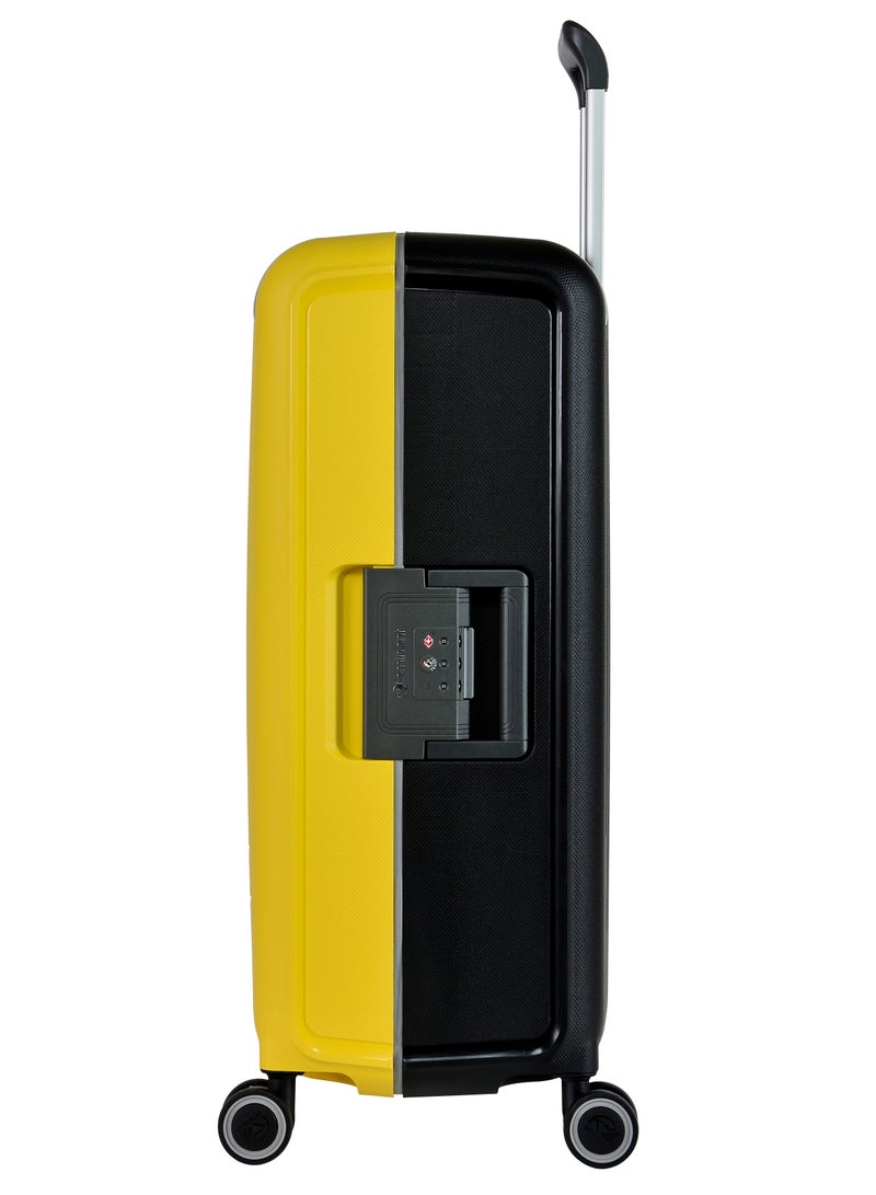 إيمينينت حقيبة سفر فيرتيكا بعجلات مزدوجة 2 قطعة - أصفر/أسود - Image 4
