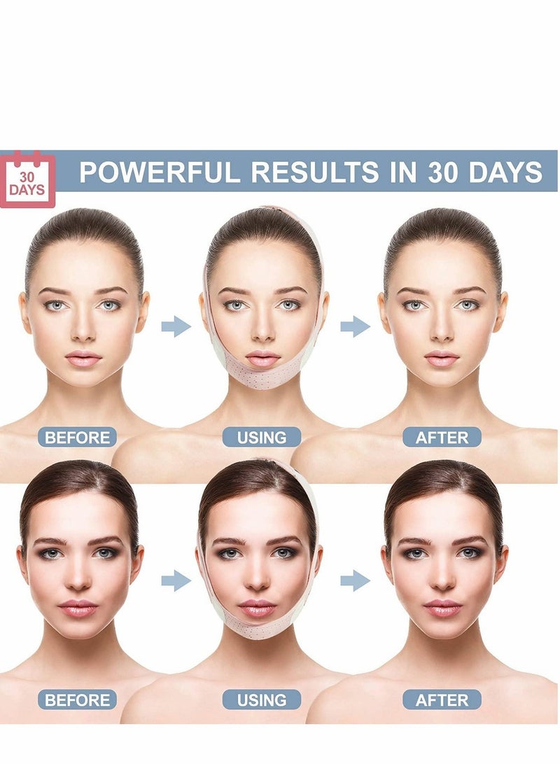 Excefore Facelift Band, Double Chin Reducer, KASTWAVE V-Line Lifting Mask Ladies and Men's Chin Strap, Lifting Firming Facial Plastic Shaping Band  - Image 2