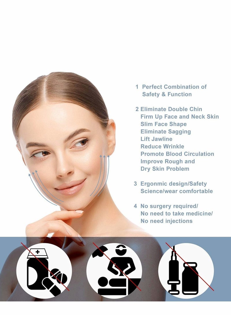 Excefore Facelift Band, Double Chin Reducer, KASTWAVE V-Line Lifting Mask Ladies and Men's Chin Strap, Lifting Firming Facial Plastic Shaping Band  - Image 5