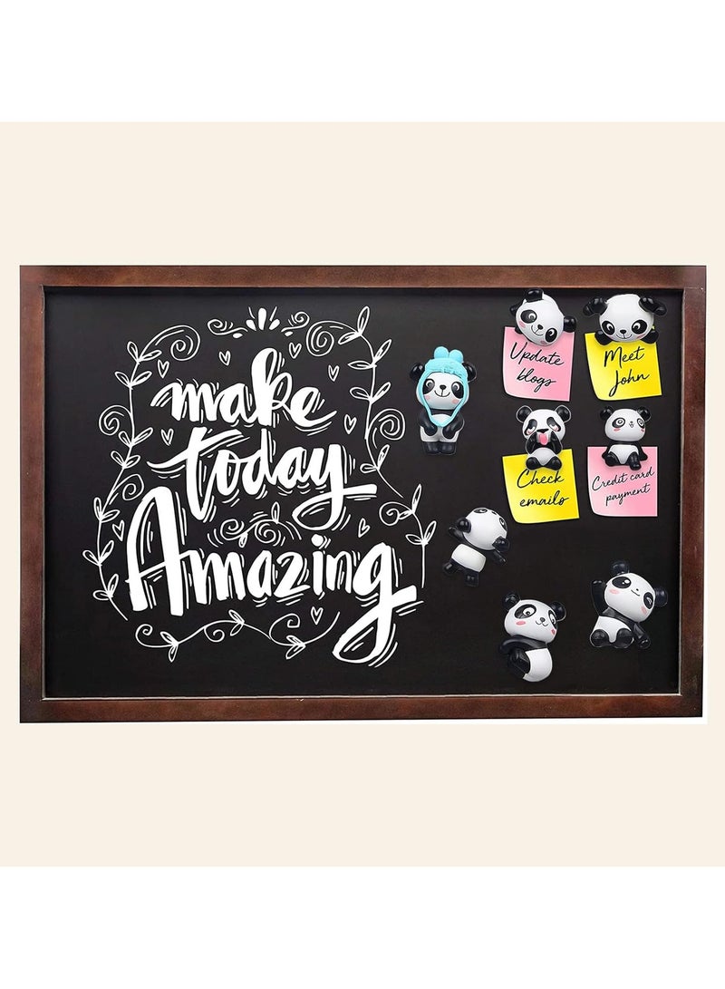 فلوشرينيك 8 قطع مغناطيس ثلاجة باندا, مغناطيس ثلاجة مزخرف، 3D حيوانات راتنج ثلاثي الأبعاد، زينة لطيفة قوية, للمكتب المنزلي مطبخ السبورة البيضاء، لوحة مغناطيسية مضحكة هدايا للكبار - Image 5