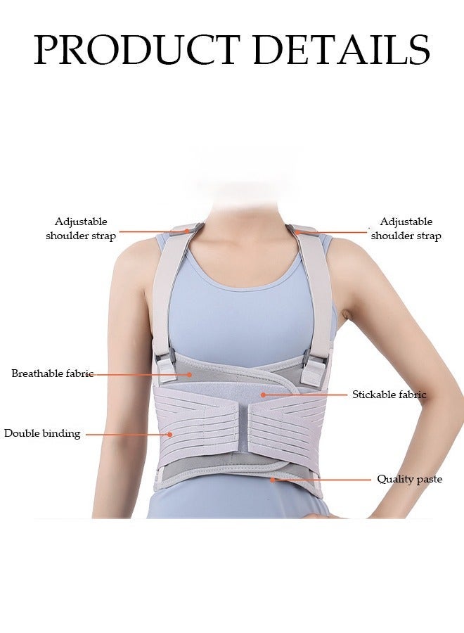 DUNISO Back Brace Posture Corrector, Adjustable Back Corrector and Lightweight, Back Posture Brace Lumbar Support Shoulder, Lower Upper Back, Full Back Supporter - Image 3