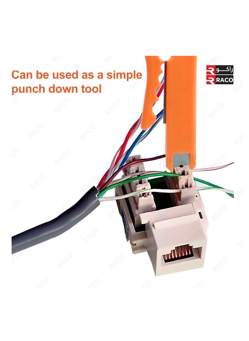 Wire Stripper | 3 pcs Network Wire Stripper and Punch Down Cutter for RJ45/Cat5/Cat6 Data Cables, Telephone Cables, and Computer UTP Cables