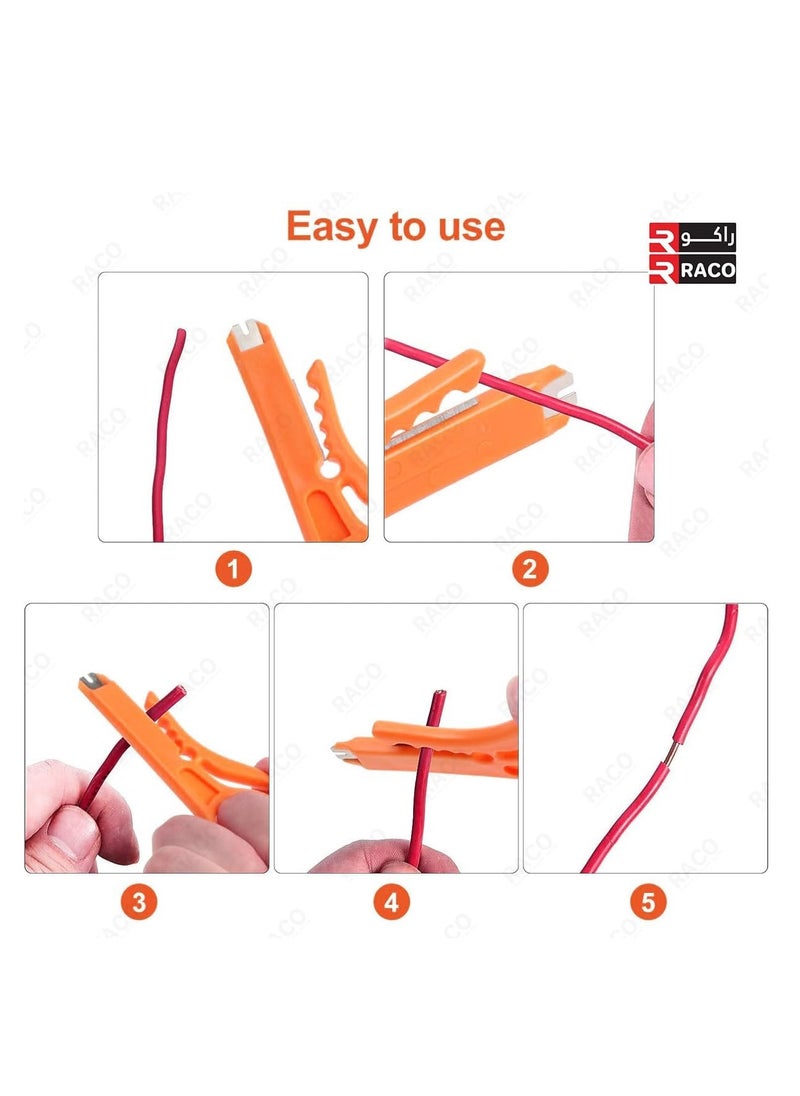 Wire Stripper | 3 pcs Network Wire Stripper and Punch Down Cutter for RJ45/Cat5/Cat6 Data Cables, Telephone Cables, and Computer UTP Cables