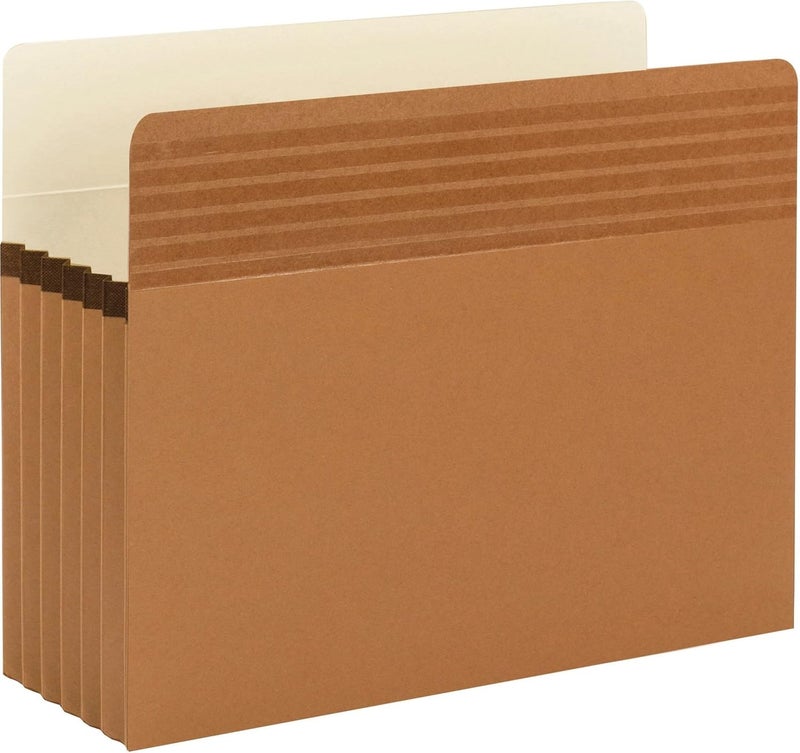 Smead Easy Grip File Pocket StraightCut Tab 514 Expansion Letter Size Redrope 10 per Box 73209 - Image 2