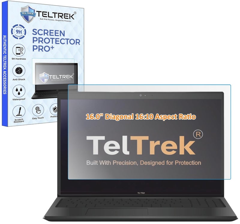 TELTREK ScreenGuard Compatible With Laptops With 16.0" Inch Diagonal with 16:10 Aspect Ratio Display 9H Hardness Screen Protector Not a Tempered Glass, Screenguard Size : 344 mm X 215 mm - Image 1