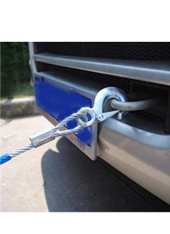 althiqahkey 5 Tons Heavy Duty Vehicle Steel Wire Towing Cable with Hook 4m  - Image 4