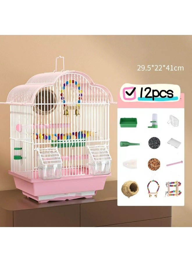 general Birdcage Luxury Cage Large Size Heightened Flying Metal Villa Ornamental Cage - Image 1