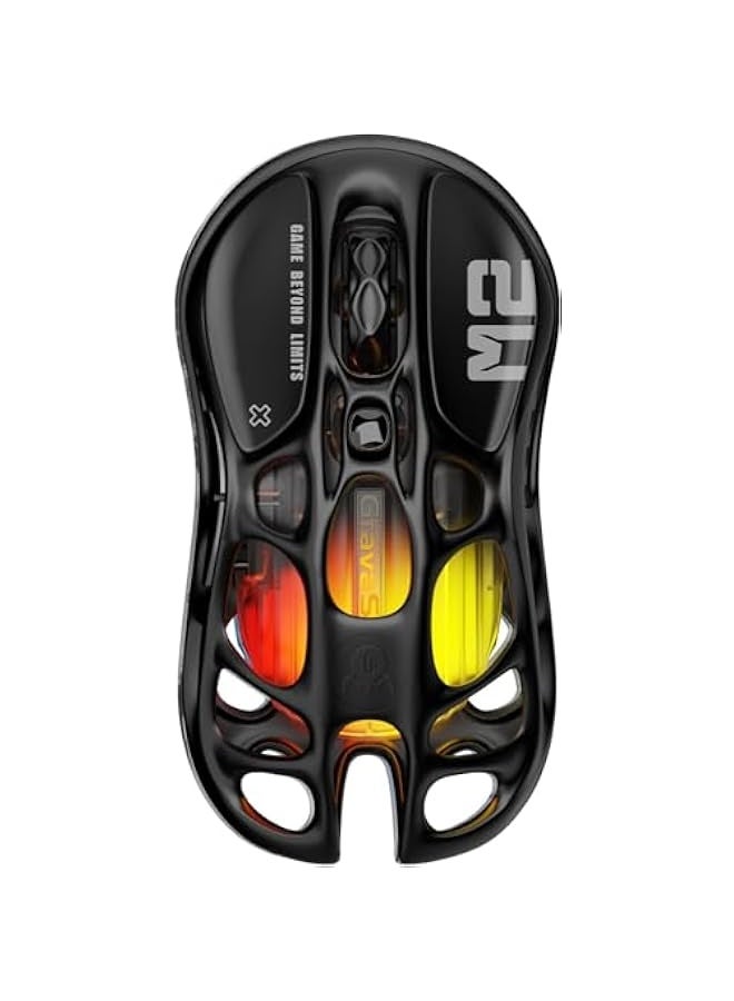 Mercury M2 Wireless Gaming Mouse with 26,000 DPI, PAW3395DM Sensor -79g Lightweight Hollowed-Out Design -5 Programmable ons -5 Dynamic Lightsync RGB - Stealth Black - Image 1