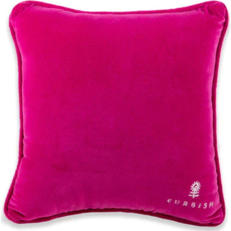 FURBISH Needlepoint Decorative Throw Pillow - Mom I Am a Rich Man - 10" x 10" - Small Embroidered Accent Pillow for Bed, Chair, Couch, Sofa - Eclectic Home Decor - Image 2