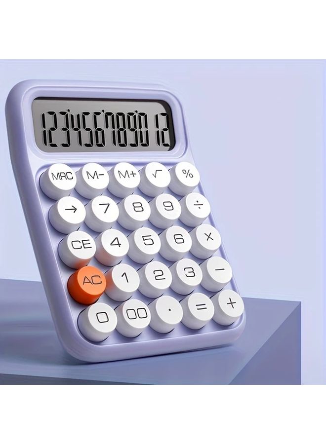 Milk Tea Color 12 Digit Desktop Calculator With Large Display And Sensitive Buttons - Image 5
