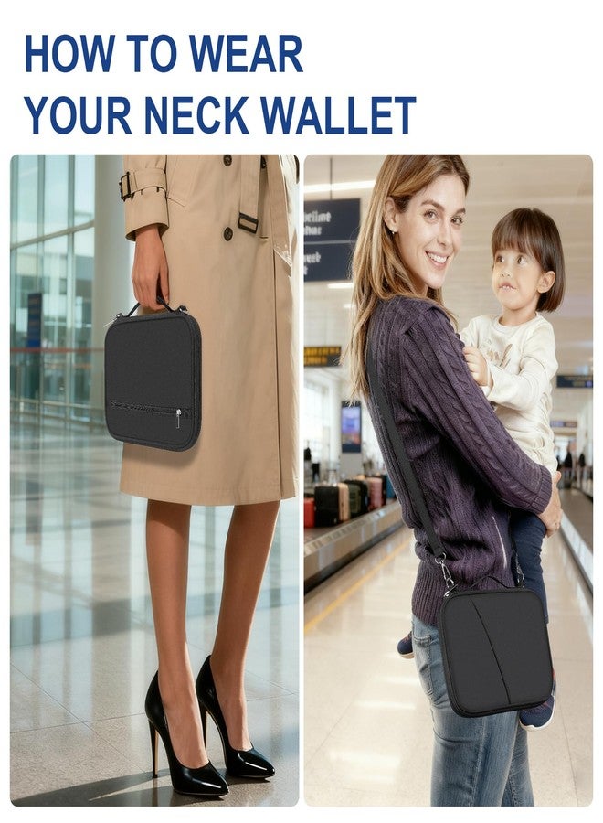 EcoVision Family Passport Holder for Travel with RFID Blocking, Traveling Essentials Organizer Pouch Bag, Light Passport Wallet for Travel Must Haves Accessories for Women Men, Black, 7.1 x 9.65 x - Image 5