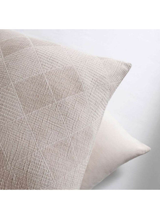Pan Home Diamond Pattern 3-Piece King Comforter Set - Taupe - Image 3
