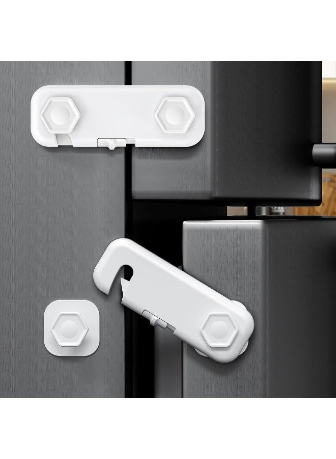 TRILINK Pack of 6 Child Safety Locks for Cupboards and Drawers, Fridge, Door - Cupboard Lock, Drawer Lock Baby, Fridge Lock, Door Lock Children, Baby Proofing - Image 1
