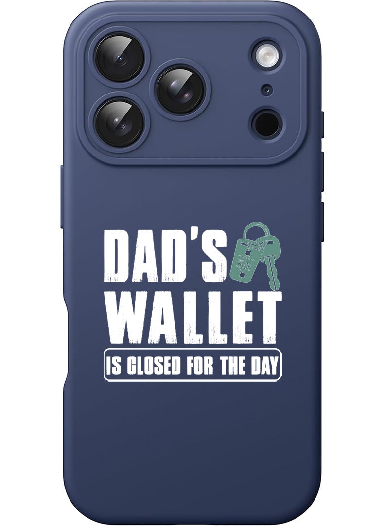 Theodor Protective Slim Fit Case Liquid Silicone Cover with Full Body Protection Anti-Scratch Shockproof Case For Apple iPhone 17 Pro (Blue) Dads wallet - White - Image 1