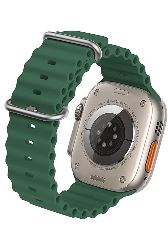 Band silicone Replacement Strap, perfect for sport or daily use, Compatible with ultra smart Watch, one size and Compatible with apple  smart watches, breathable and comfortable strap for men, women, and kids