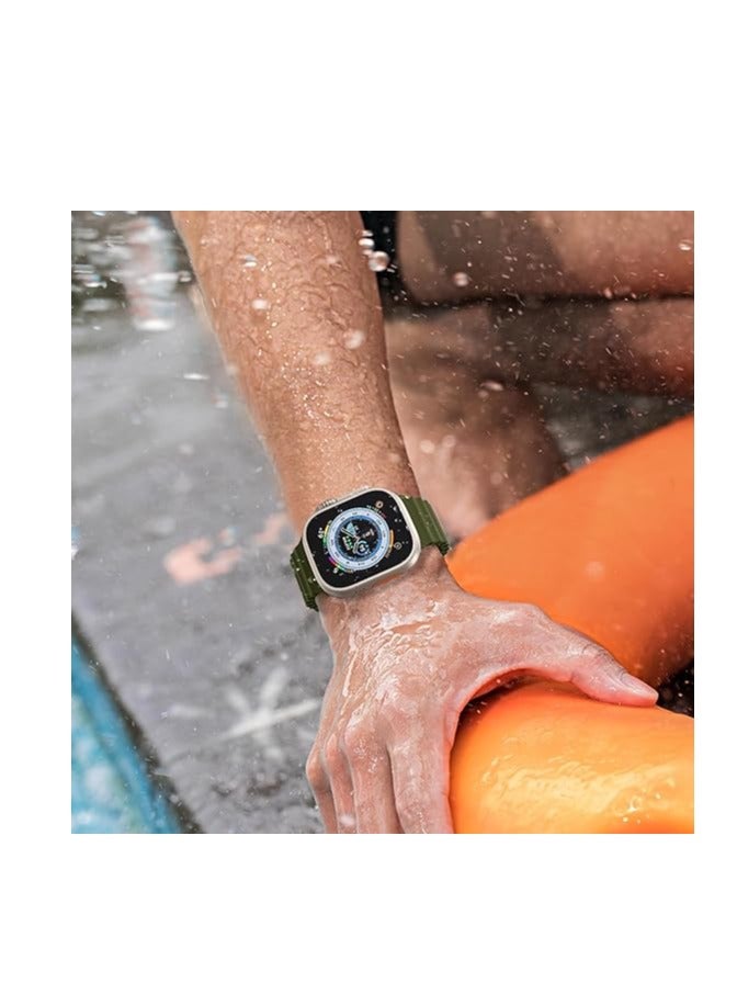 Band silicone Replacement Strap, perfect for sport or daily use, Compatible with ultra smart Watch, one size and Compatible with apple  smart watches, breathable and comfortable strap for men, women, and kids