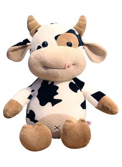 Generic cow plush toy stuffed animal throw plushie pillow doll,soft fluffy friend hugging cushion-present for every age  - Image 1